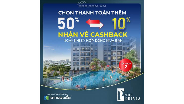 Bán căn hộ liền kề Aeon Mall, NH hỗ trợ đến 75% , Ck 10%, Giá gốc CĐT